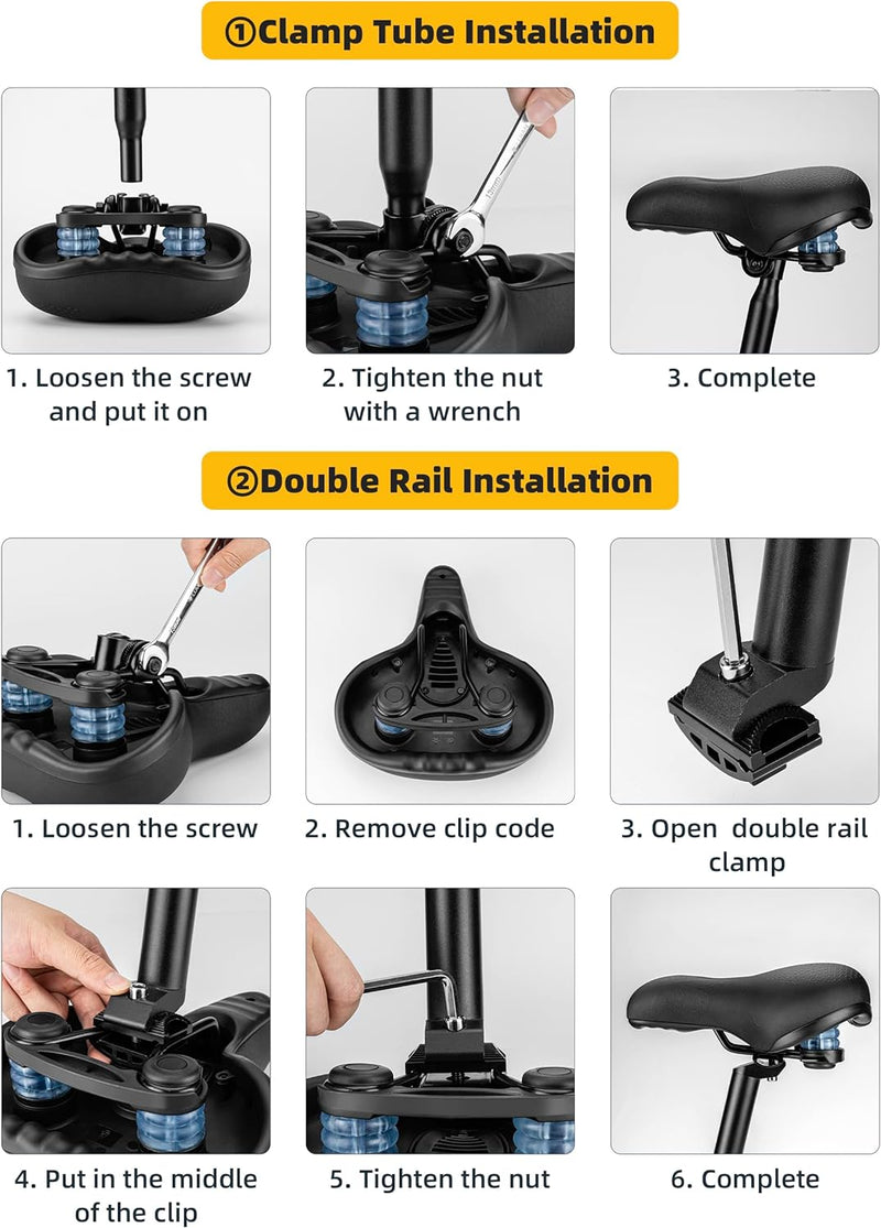 Load image into Gallery viewer, Saddle | Anti Slip Memory Foam Saddle with Centre Cut Out ROCKBROS MADOVERBIKING

