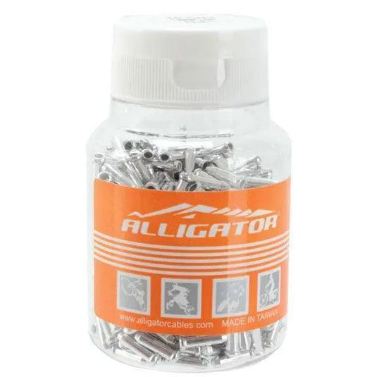 ALLIGATOR BRAKE CABLE HOUSING END CAPS | BRASS, FERRULE, 150PC