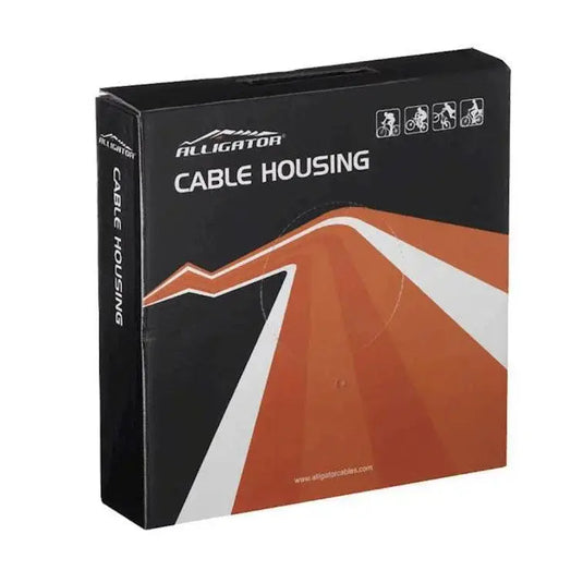 ALLIGATOR GEAR CABLE HOUSING | FIBER GLASS 4MM - VOLUME BOX 30 MTR, BLACK
