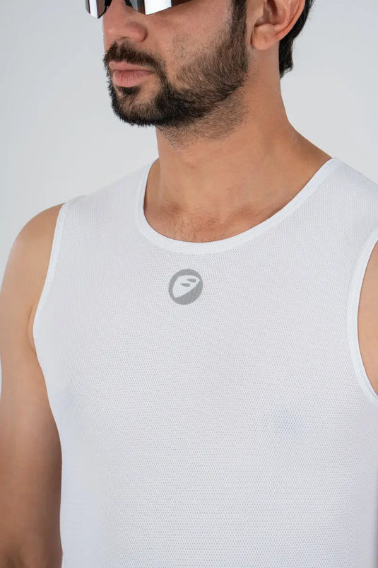 APACE Cycling Baselayer | Mesh Cooling | White | Unisex
