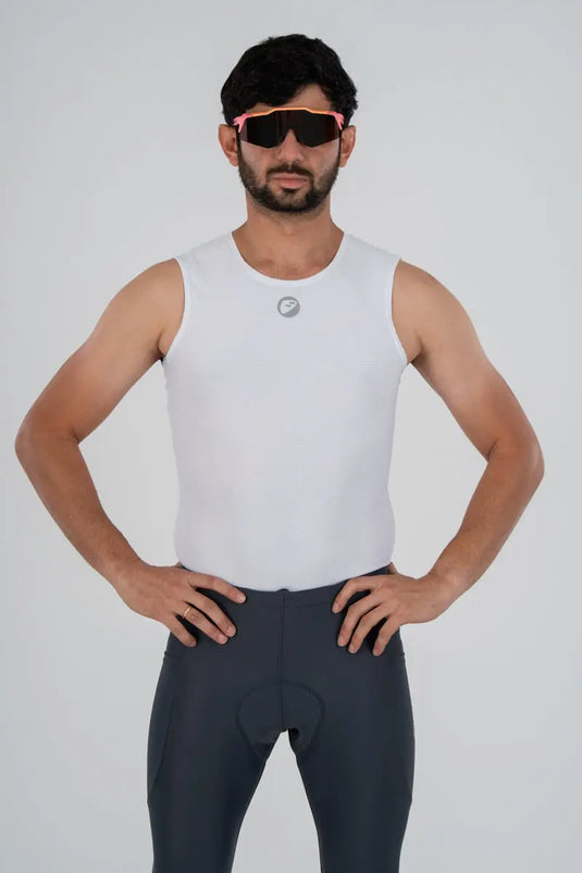 APACE Cycling Baselayer | Mesh Cooling | White | Unisex