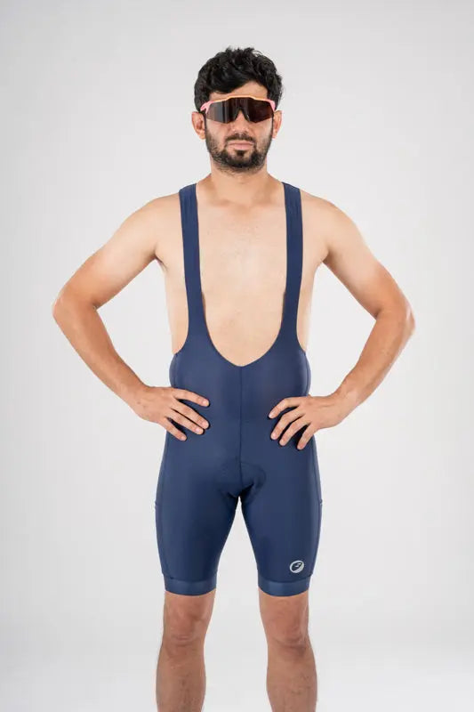 Load image into Gallery viewer, APACE Cycling Bib Shorts | Explore Noveau Endurance | Midnight | Mens
