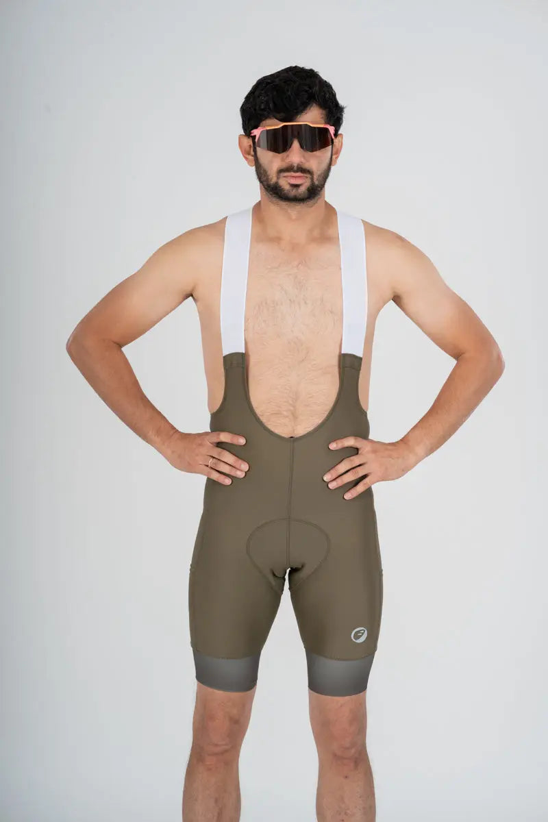 Load image into Gallery viewer, APACE Cycling Bib Shorts | Tourer Endurance | Moss | Mens
