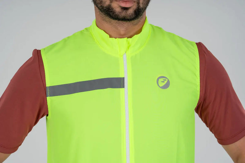 Load image into Gallery viewer, APACE Cycling Jacket Gilet | Sleeveless | Neon Noveau
