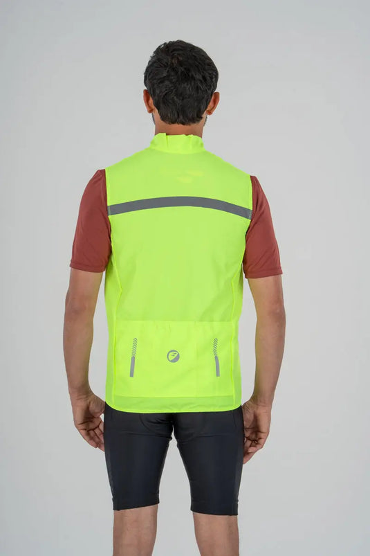 APACE Cycling Jacket Gilet | Sleeveless | Neon Noveau