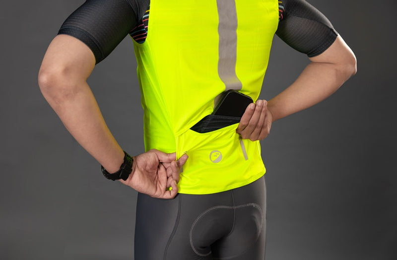 Load image into Gallery viewer, Apace Cycling Jacket | Gilet Sleeveless | Neon
