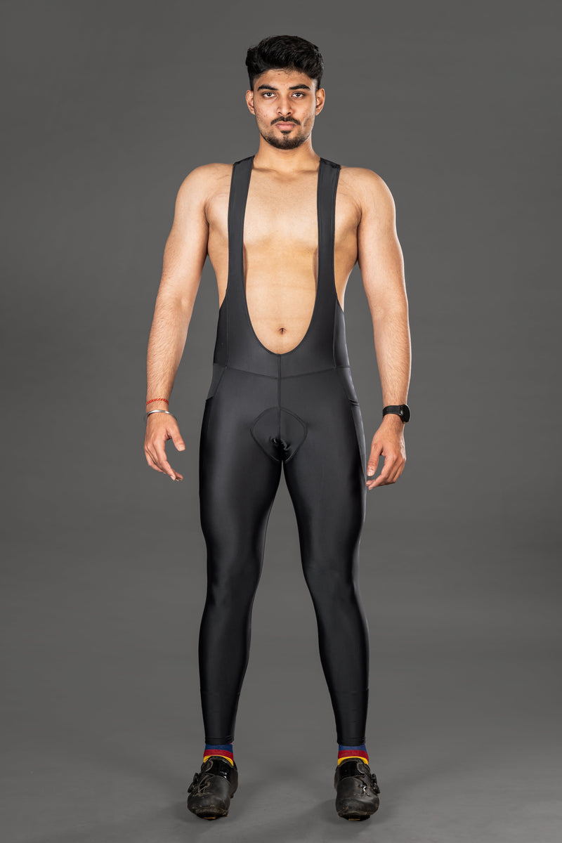 Load image into Gallery viewer, Apace Mens Cycling Bib Full Tights | Gel Padded | Nightrider
