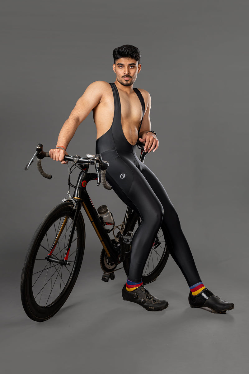 Load image into Gallery viewer, Apace Mens Cycling Bib Full Tights | Gel Padded | Nightrider
