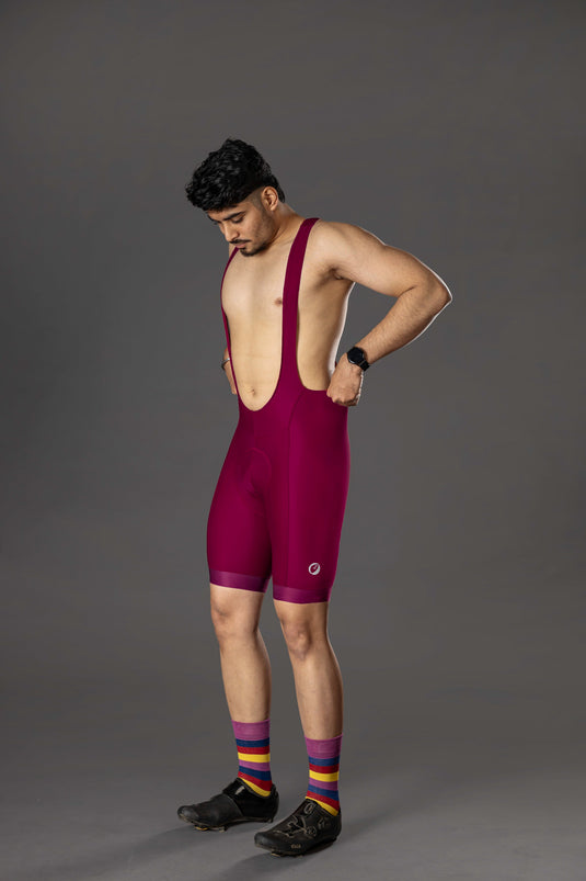 Apace Mens Cycling | Racing Bib Shorts | Sprint | Crimson