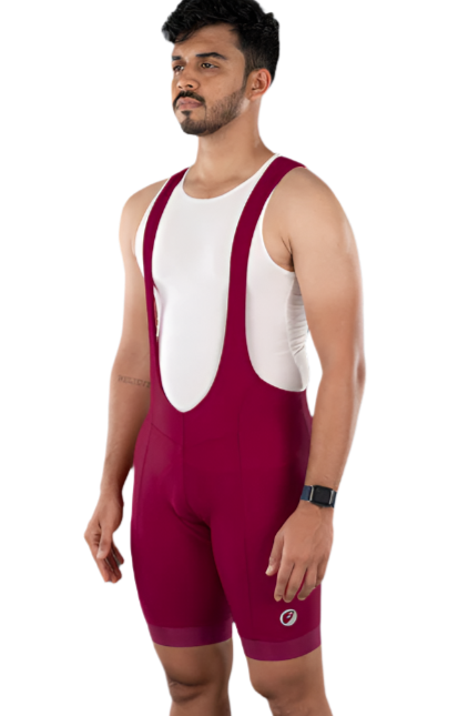 Mens Cycling | Racing Bib Shorts | Sprint | Crimson - MADOVERBIKING -  Apace