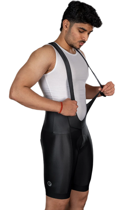 Mens Cycling | Racing Bib Shorts | Sprint | Ebony - MADOVERBIKING -  Apace