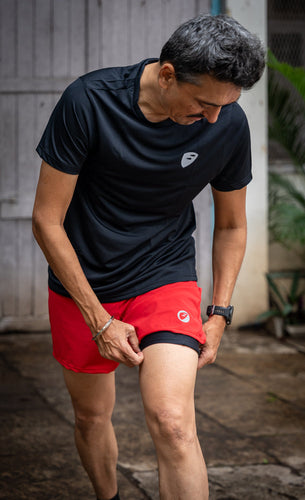 Apace Mens Running | Shorts | 5 inch | Fire