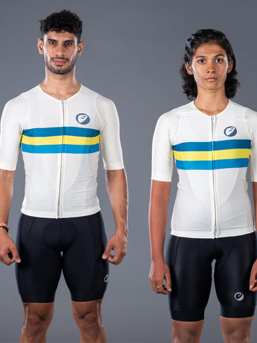 Apace Unisex Cycling | Elite fit Jersey | Ivory