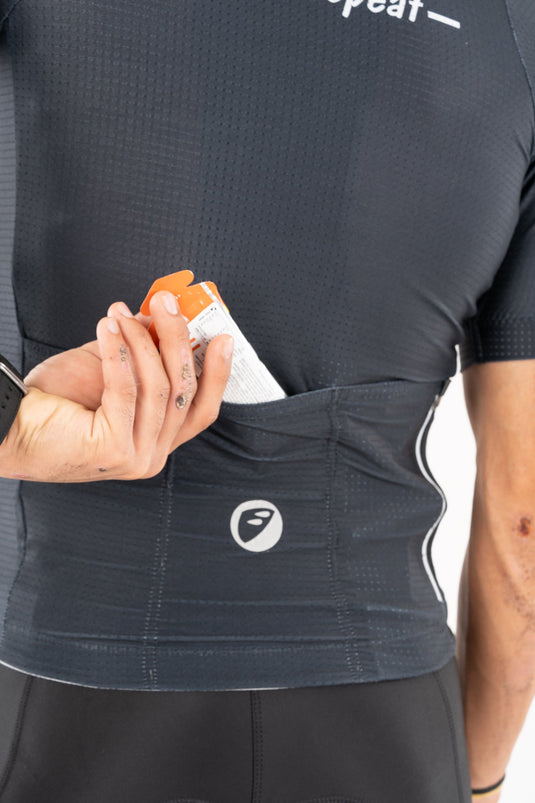 Apace Unisex Cycling | Race fit Jersey | Stealth