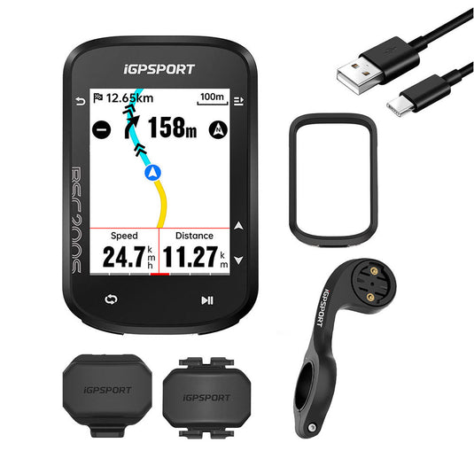 GPS Bike Computer - BSC200S | Type-C, 25H Battery, Power Meter, Di2 and Navigation Support - MADOVERBIKING -  iGPSPORT