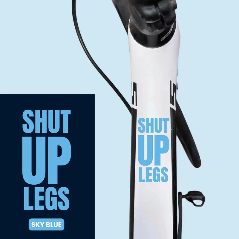 Load image into Gallery viewer, Bicycle Sticker Decal | SHUT UP LEGS (Set of 2)
