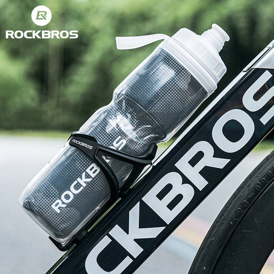 Insulated Bottles | BIDON - Rotate & Squeeze (700ml/Black) ROCKBROS MADOVERBIKING