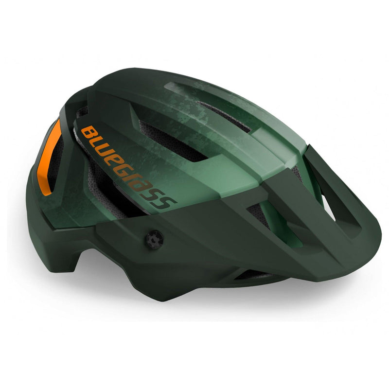 Load image into Gallery viewer, Bluegrass Rouge MTB Cycling Helmet (Green/Orange/Matt)
