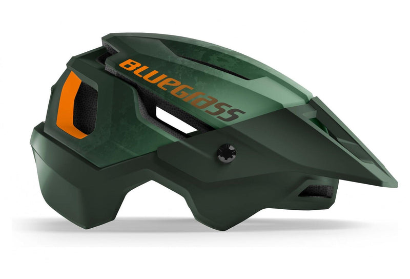 Load image into Gallery viewer, Bluegrass Rouge MTB Cycling Helmet (Green/Orange/Matt)
