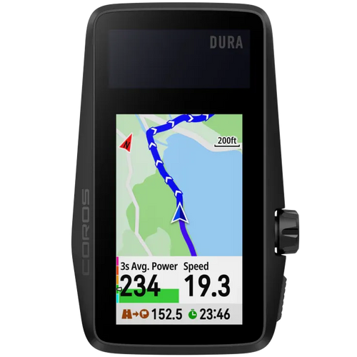 Coros Dura Solar GPS Bike Cyclocomputer (Black)