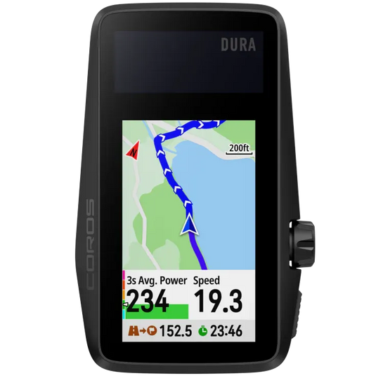 Coros Dura Solar GPS Bike Cyclocomputer (Black)