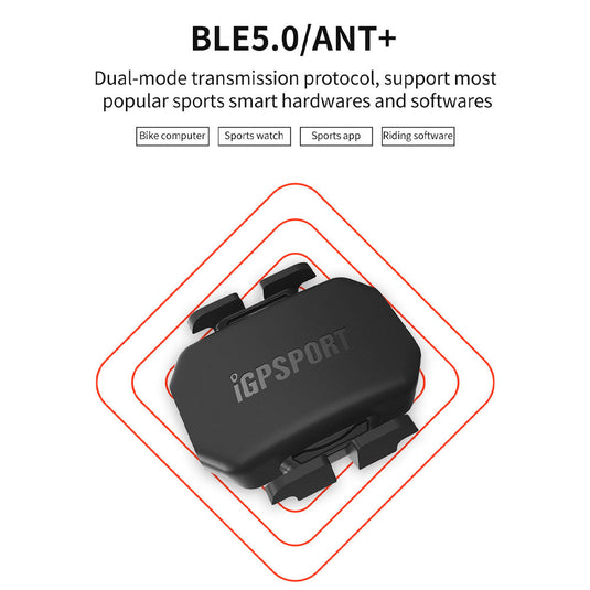Cadence Sensor - CAD70 | ANT+ & Bluetooth (RPM) for Bike Computers, Android & Iphones