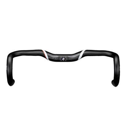 Controltech CLS FL4 Round Riser Drop Handlebar (Black)