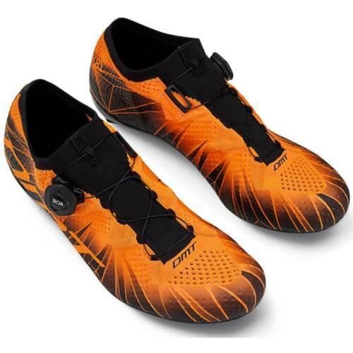 Load image into Gallery viewer, DMT Mens Road Cycling Shoes KR1 (Black/Orange Fluo)
