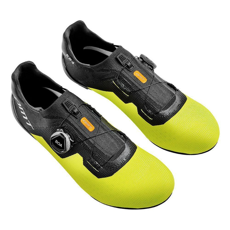 Load image into Gallery viewer, DMT Mens Road Cycling Shoes KR4 (Black/Yellow Fluo)
