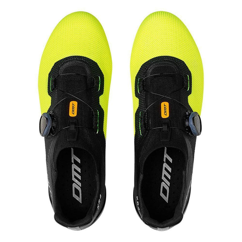 Load image into Gallery viewer, DMT Mens Road Cycling Shoes KR4 (Black/Yellow Fluo)
