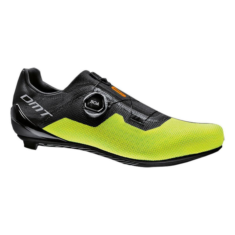 Load image into Gallery viewer, DMT Mens Road Cycling Shoes KR4 (Black/Yellow Fluo)
