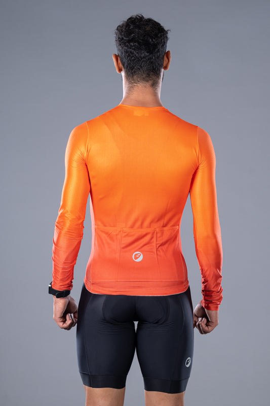 Load image into Gallery viewer, Men&#39;s Cruise fit Lava Cycling Jersey backside view
