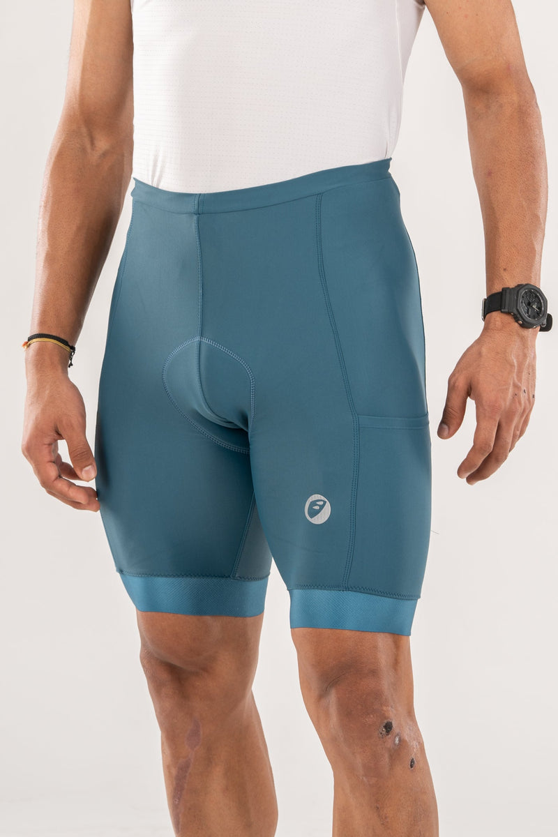 Load image into Gallery viewer, Apace Mens Cycling | Endurance Bibless shorts | Evolve | Teal Prima
