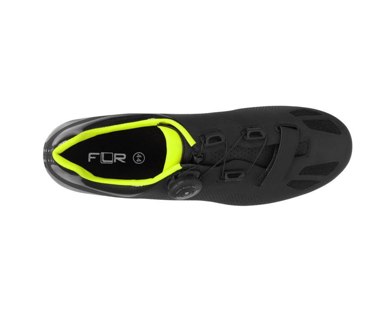 Load image into Gallery viewer, FLR F-11 Road Cycling Shoes (Black Neon Yellow)
