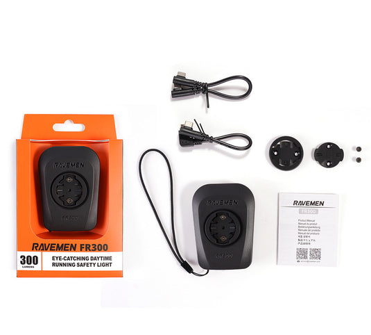 Bicycle Front Light - FR300 (for Garmin cyclometers) RAVEMEN MADOVERBIKING