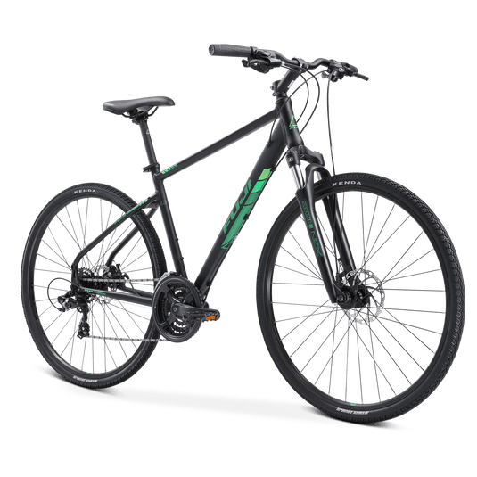 Fuji Traverse 1.7 (Stain Black/Green) Hybrid Bike