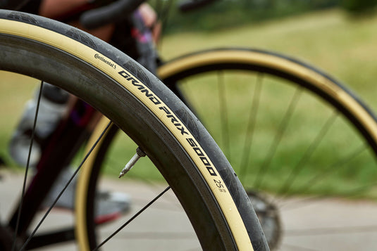Road Bike Tires | GRAND PRIX 5000 - 700x25/28c (Black/Cream) - MADOVERBIKING -  Continental