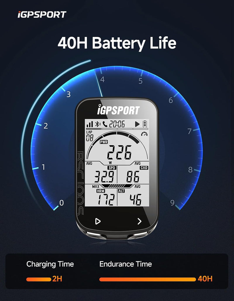 Load image into Gallery viewer, GPS Bike Computer - BSC100S | Type-C, 2.6&quot; Display, 40H Battery, ANT+ &amp; Strava Enabled
