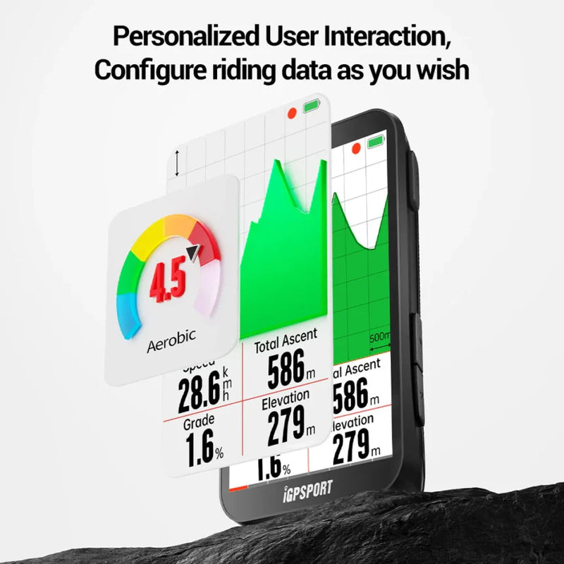 Load image into Gallery viewer, GPS Bike Computer - IG800S | 3.5&quot; Touch Screen, 50H Battery, Training, Wi-Fi &amp; Navigation Support
