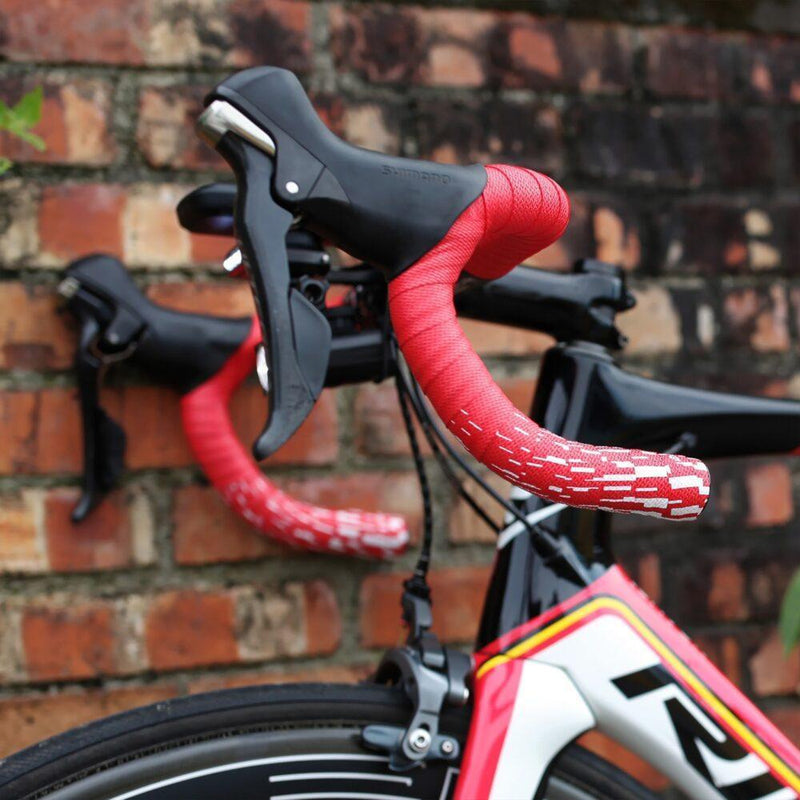 Load image into Gallery viewer, Guee Sl Elite Red-White Road Cycling Handle Bar Tape
