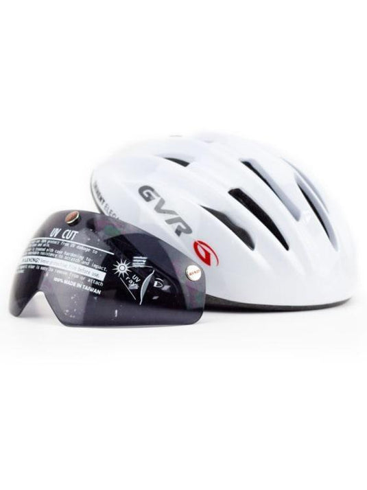 Gvr Solid Adult Road Cycling Helmet (White)