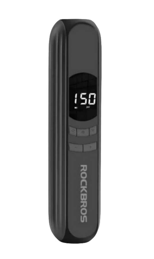 Portable Electric Pump | A10 - 150 psi, Digital Pressure Gauge, 2600 maH Battery ROCKBROS MADOVERBIKING