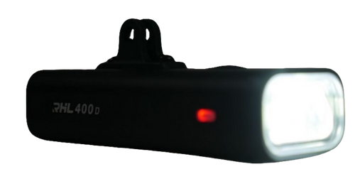 Bicycle Front Light | V6-400 - 2000 maH Battery, 400 Lumens (Black/GoPro Mount) ROCKBROS MADOVERBIKING