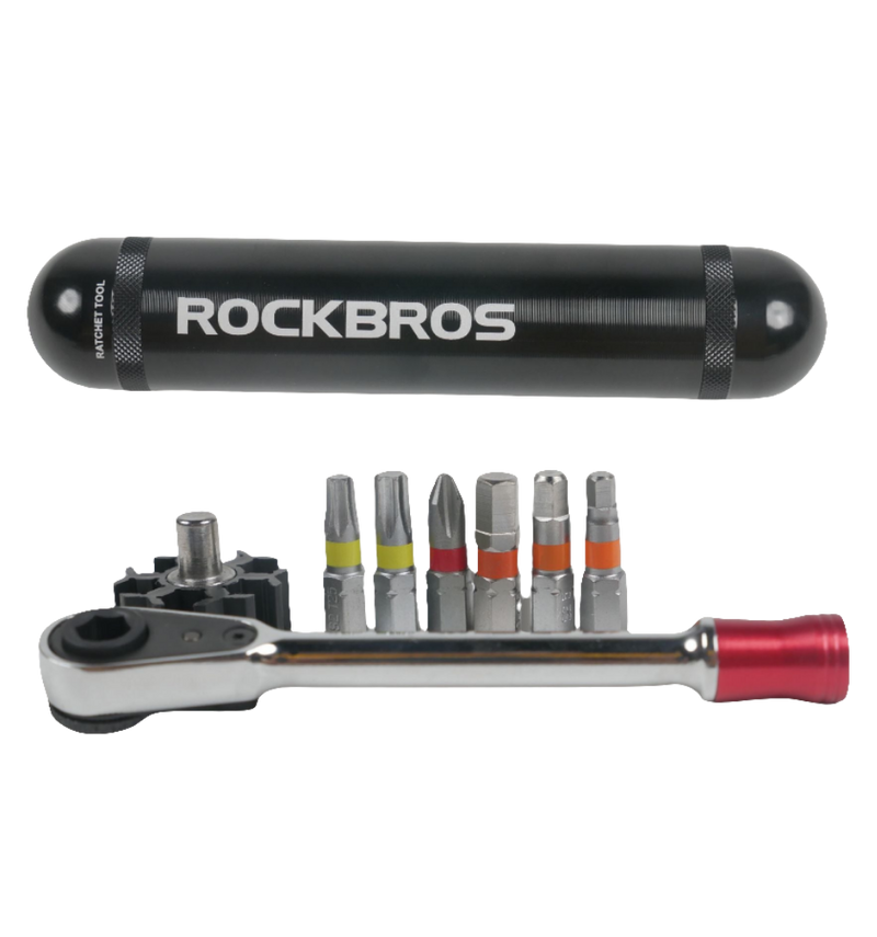 Load image into Gallery viewer, Mini Tool kit | Dual Direction Ratchet Wrench - Hex Keys, Screw Drivers and More ROCKBROS MADOVERBIKING
