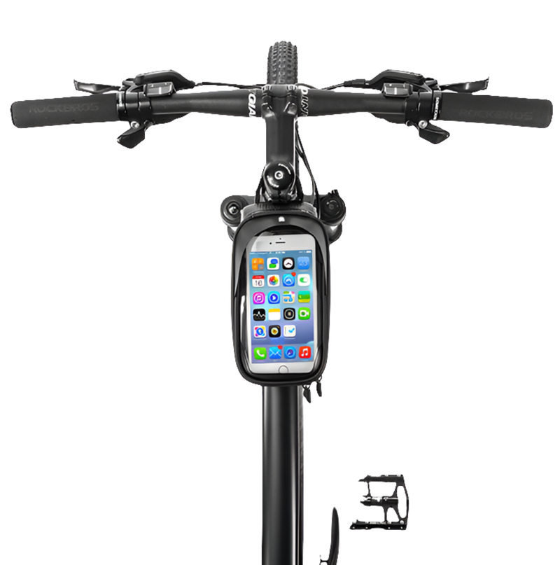 Load image into Gallery viewer, Top Tube Bag | Waterproof &amp; Compatible with Phones upto 6.5&quot; ROCKBROS MADOVERBIKING
