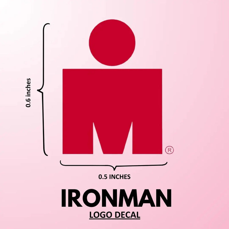 Load image into Gallery viewer, IRONMAN Logo Decal Sticker (1 pcs) - (0.6 in x 0.5 in)

