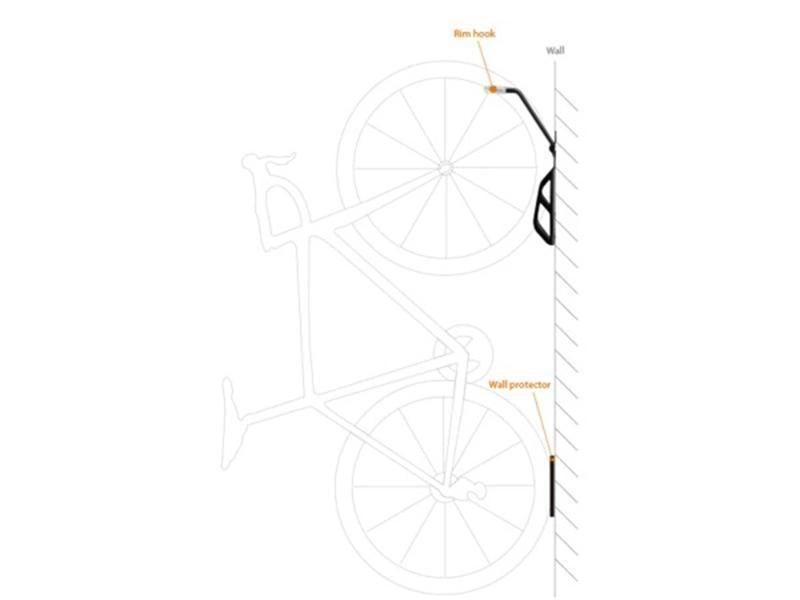 Load image into Gallery viewer, Ibera Bicycle Wall Hanger (Black)
