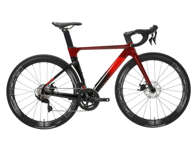 Load image into Gallery viewer, J-AIR FUOCO Shimano 105 DRIVETRAIN Hydraulic Disc brake with Integrated Carbon Handlebar,Carbon Wheels.
