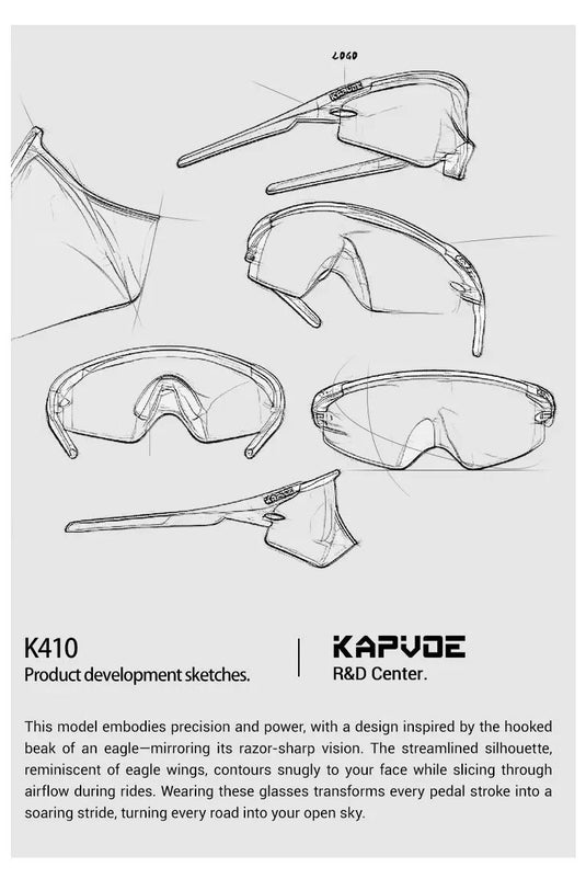 Kapvoe K410 Oversized Frameless Monolithic Sunglasses Kapvoe MADOVERBIKING