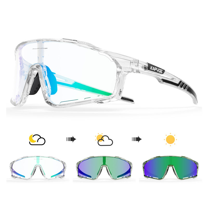 Load image into Gallery viewer, X76 Color Changing Frames Photochromic Sunglasses Kapvoe MADOVERBIKING
